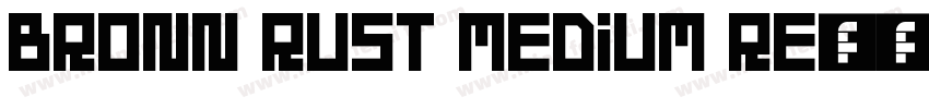 Bronn Rust Medium Re字体转换